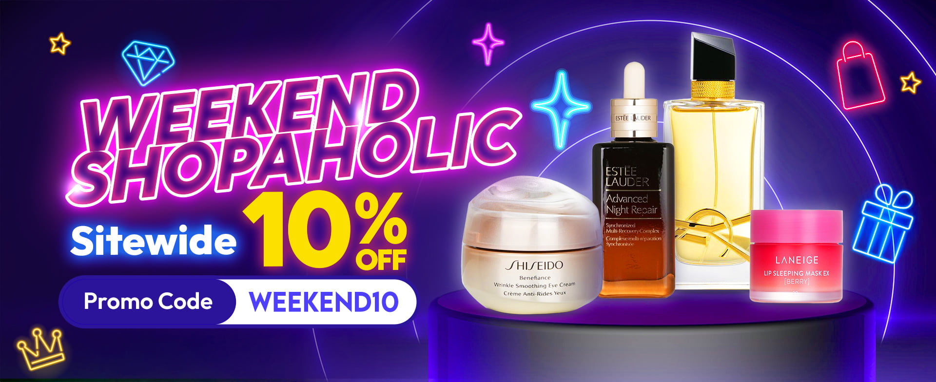 sale, shopping, gift, skincare, makeup, fragrance, beauty, cosmetics, discount, clarins, shiseido, lancome, dermalogica, clinique, christian dior, haircare, aveda, moroccanoil, tigi, elizabeth arden, eve lom, skii, YVES SAINT LAURENT