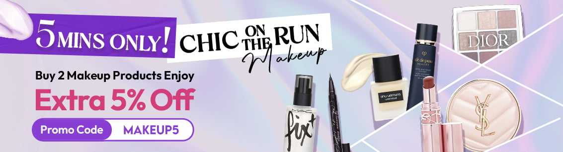 Buy 2 makeup products Enjoy​ Extra 5% off​